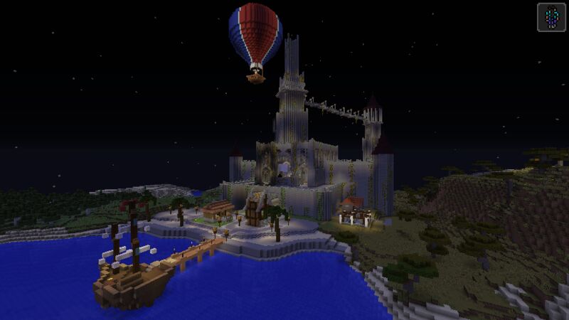 Spawn Castle at Night