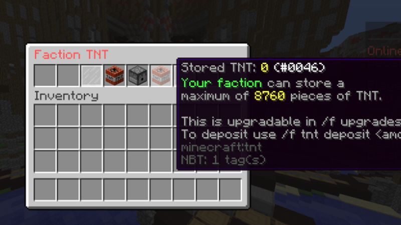 Faction TNT bank Faction TNT bank